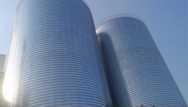 海陵2座混凝土高架卷板仓